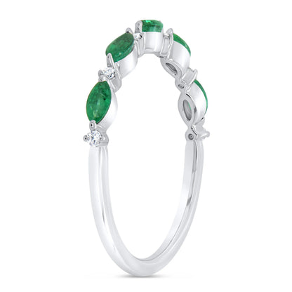 Uneek Stackable Collection 1-Row Marquise Diamond Fashion Ring