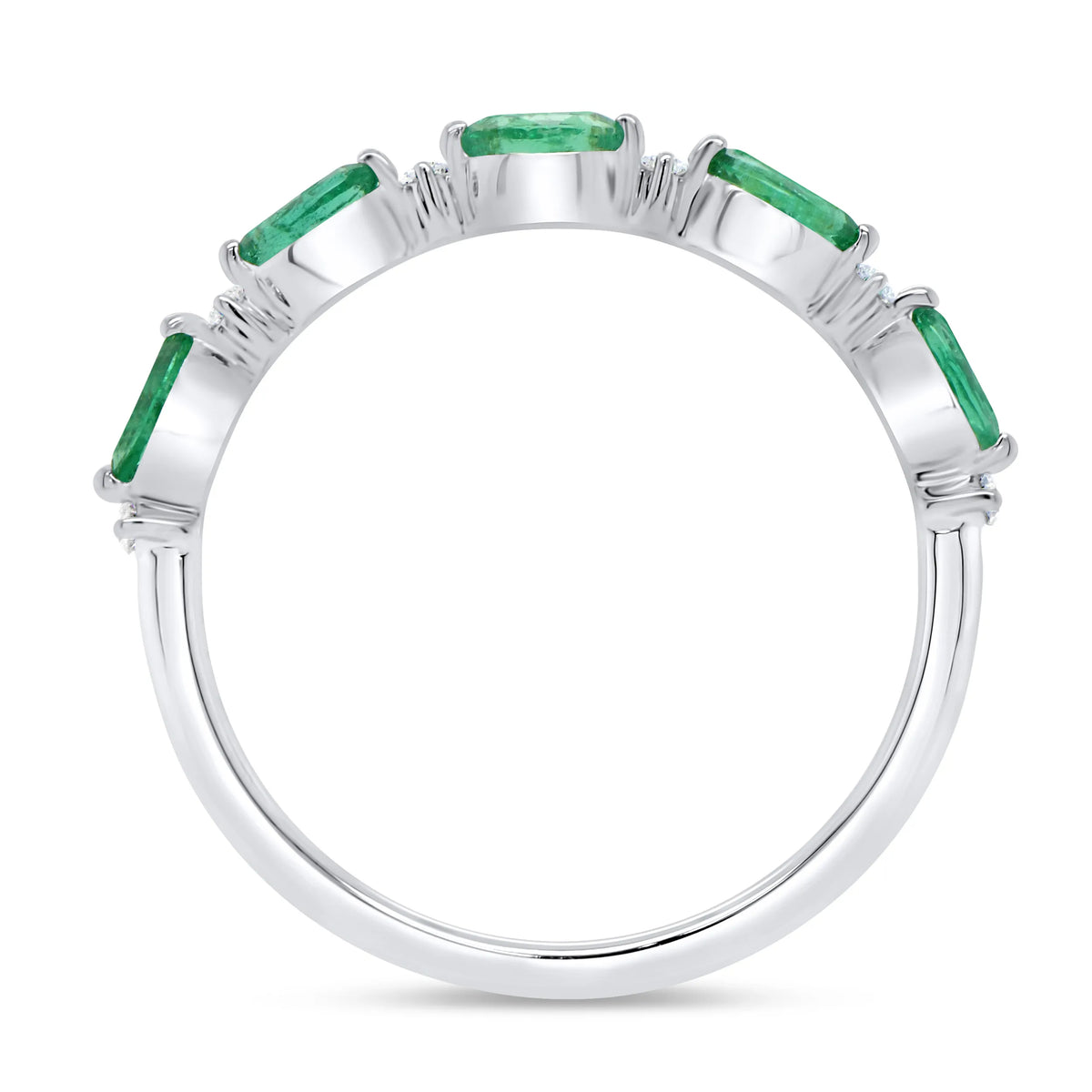Uneek Stackable Collection 1-Row Marquise Diamond Fashion Ring