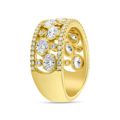 Uneek Signature Collection 4-Row Anniversary Ring