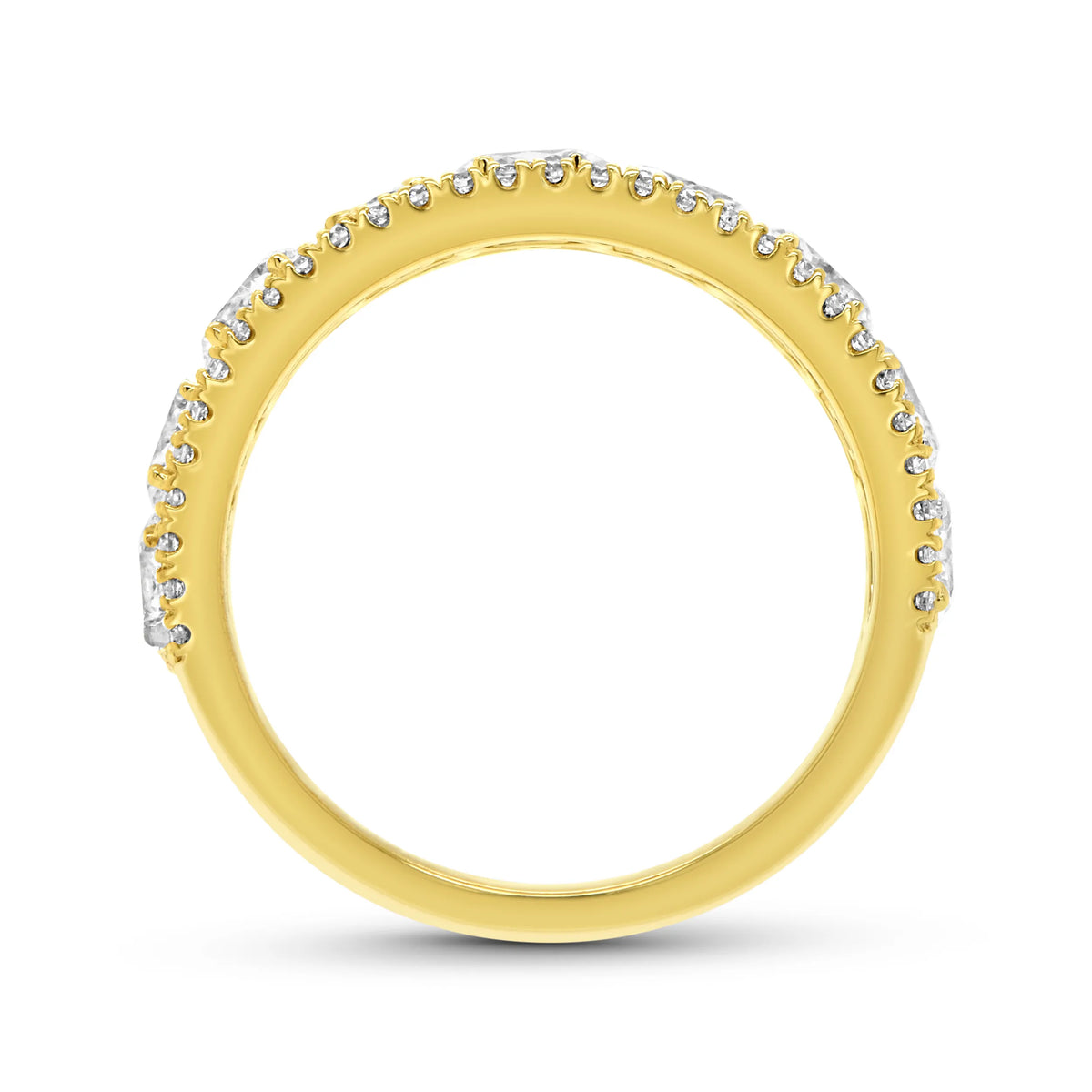 Uneek Signature Collection 4-Row Anniversary Ring