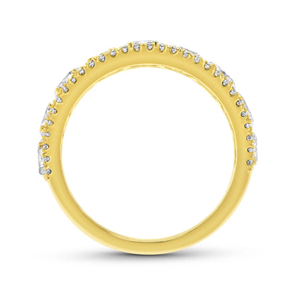 Uneek Signature Collection 4-Row Anniversary Ring