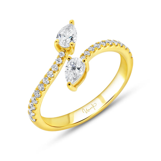 Uneek Stackable Collection Bypass Fashion Ring