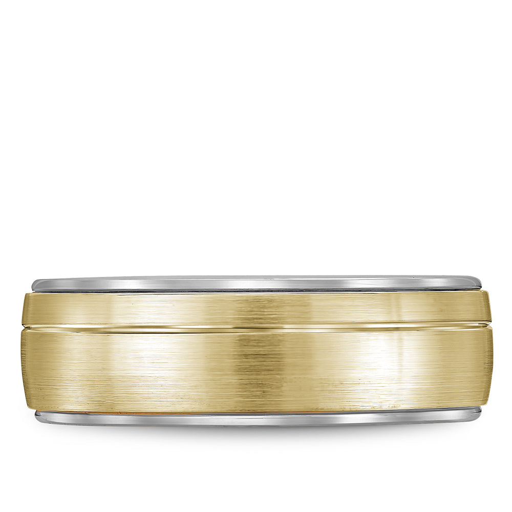 6.00mm Bleu Royale Wedding Band in Y&W Gold