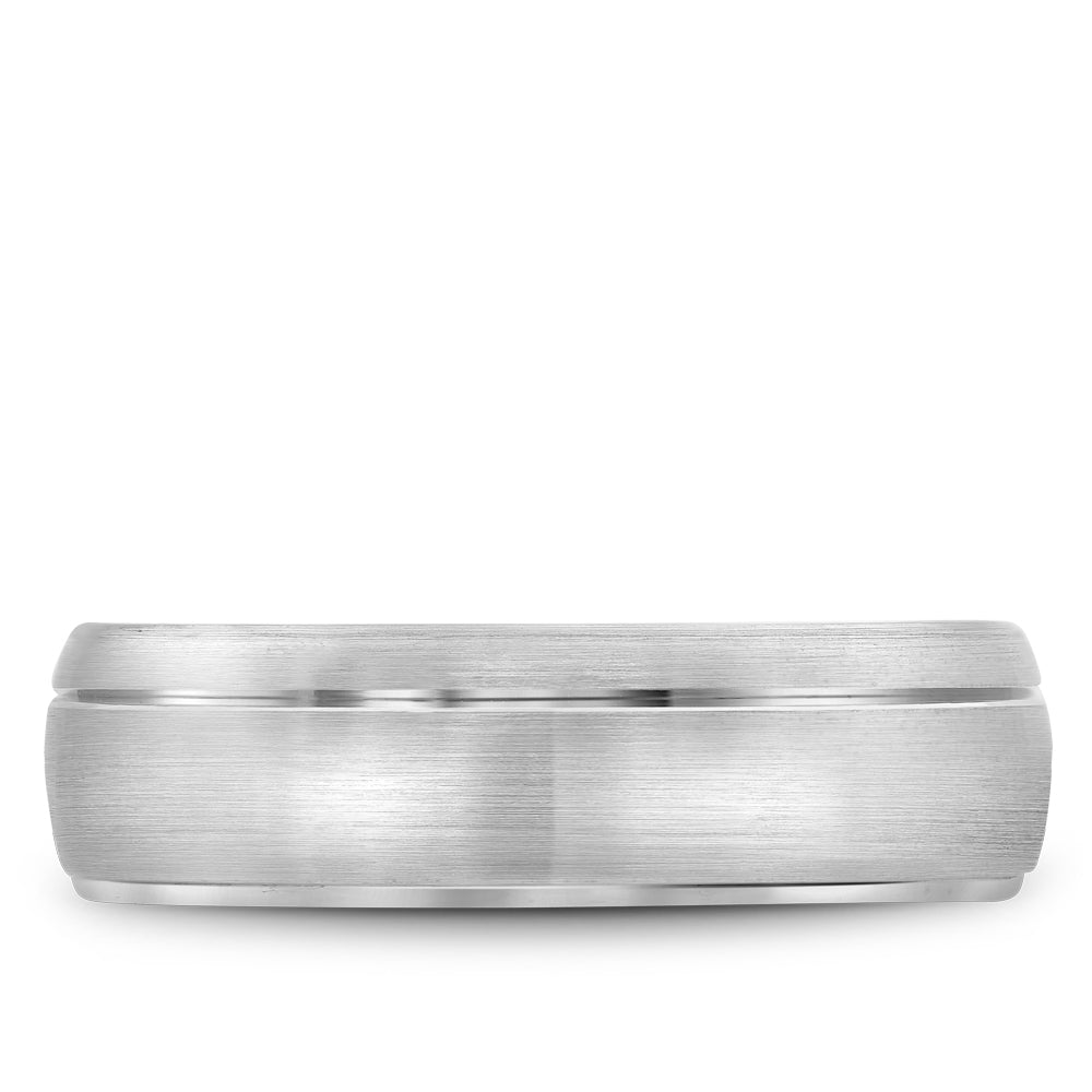 6.50mm Bleu Royale Wedding Band in White Gold