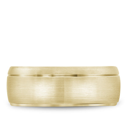 8.50mm Bleu Royale Wedding Band in Yellow Gold