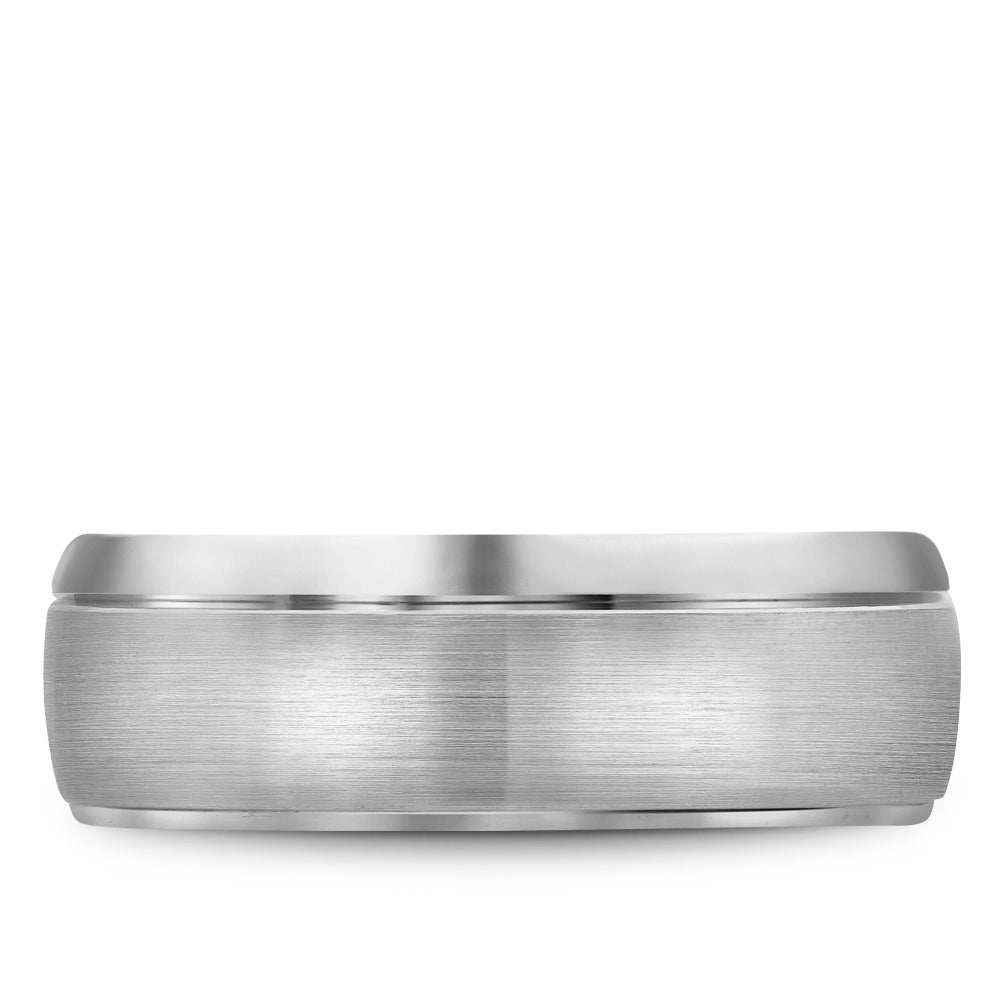 7.50mm Bleu Royale Wedding Band in White Gold