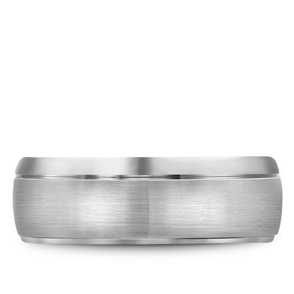 7.50mm Bleu Royale Wedding Band in White Gold