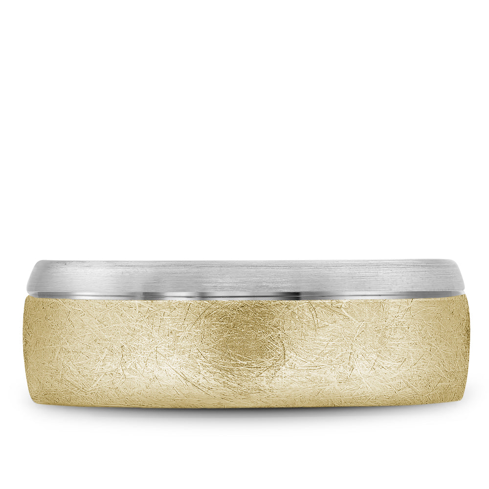 7.50mm Bleu Royale Wedding Band in Y&W Gold