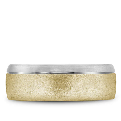 7.50mm Bleu Royale Wedding Band in Y&W Gold
