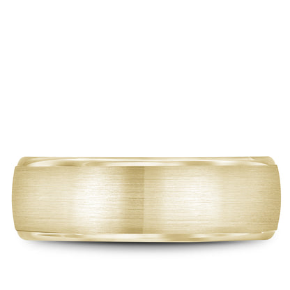 7.00mm Bleu Royale Wedding Band in Yellow Gold