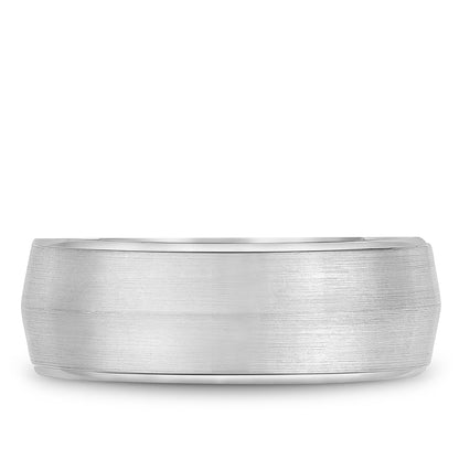 8.00mm Bleu Royale Wedding Band in White Gold