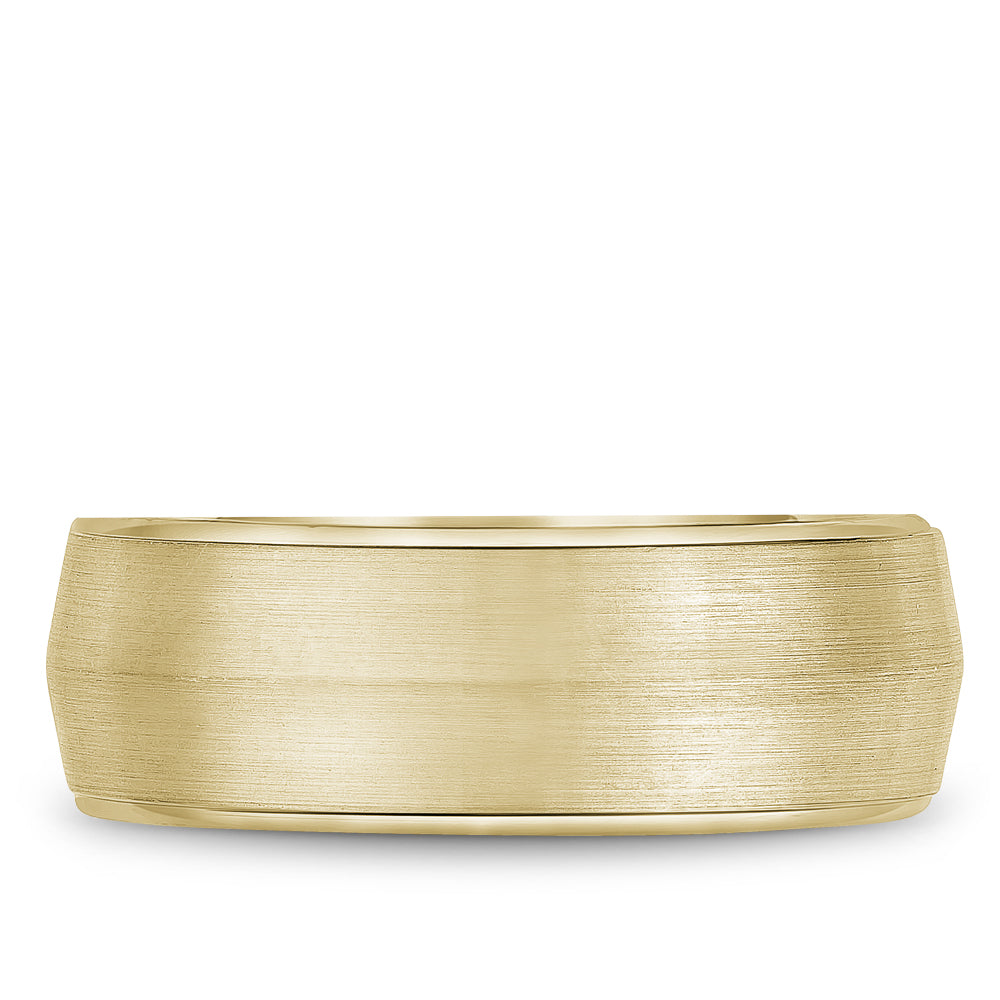 8.00mm Bleu Royale Wedding Band in Yellow Gold