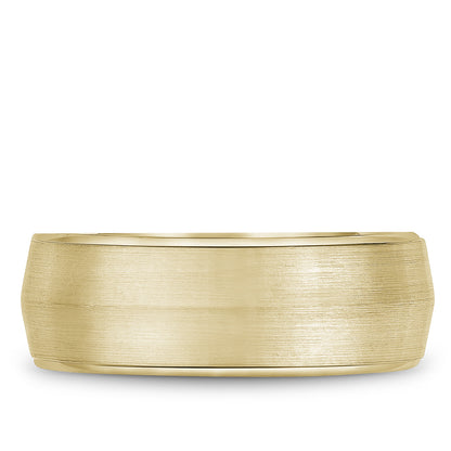 8.00mm Bleu Royale Wedding Band in Yellow Gold