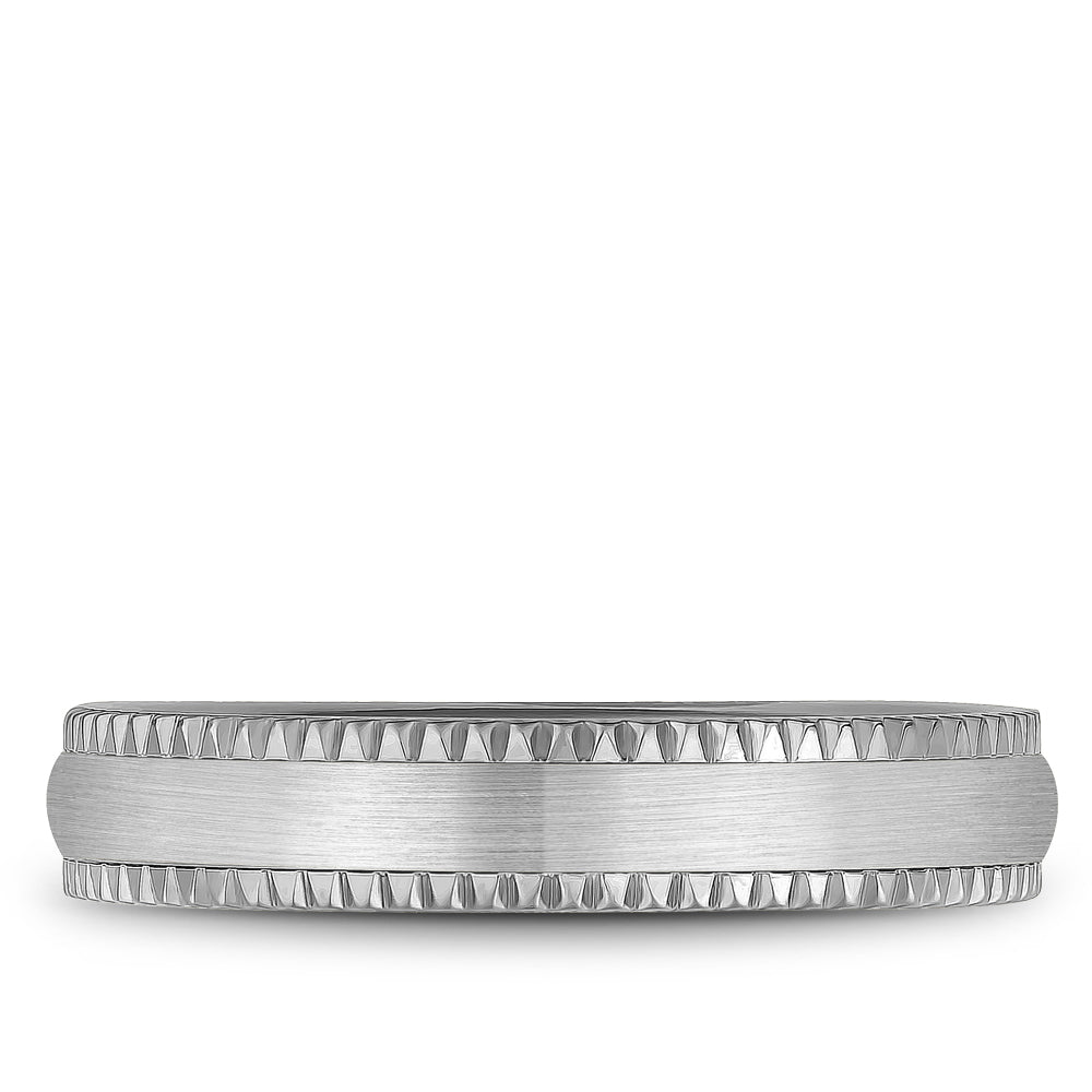 4.50mm Bleu Royale Wedding Band in White Gold