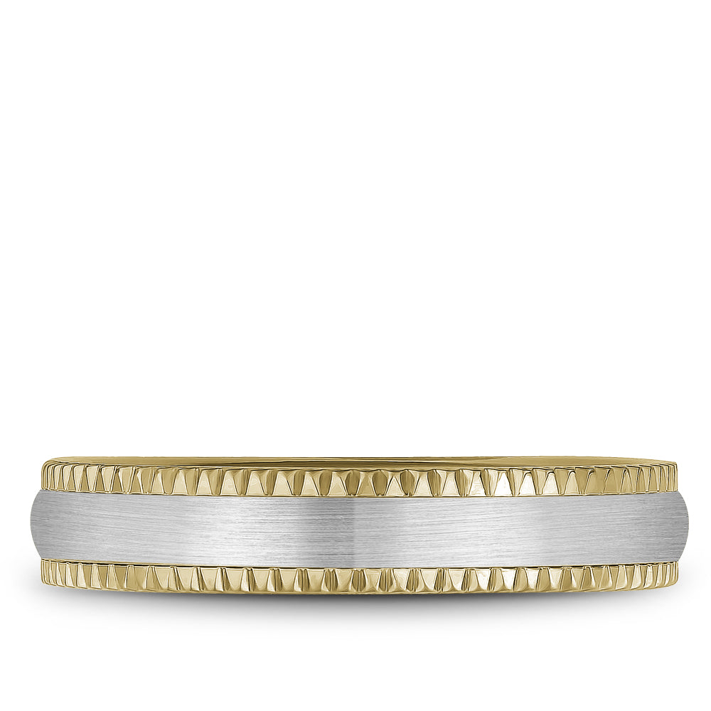 4.50mm Bleu Royale Wedding Band in W&Y Gold