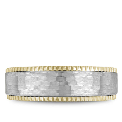 7.50mm Bleu Royale Wedding Band in W&Y Gold