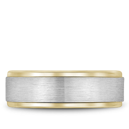 7.50mm Bleu Royale Wedding Band in W&Y Gold