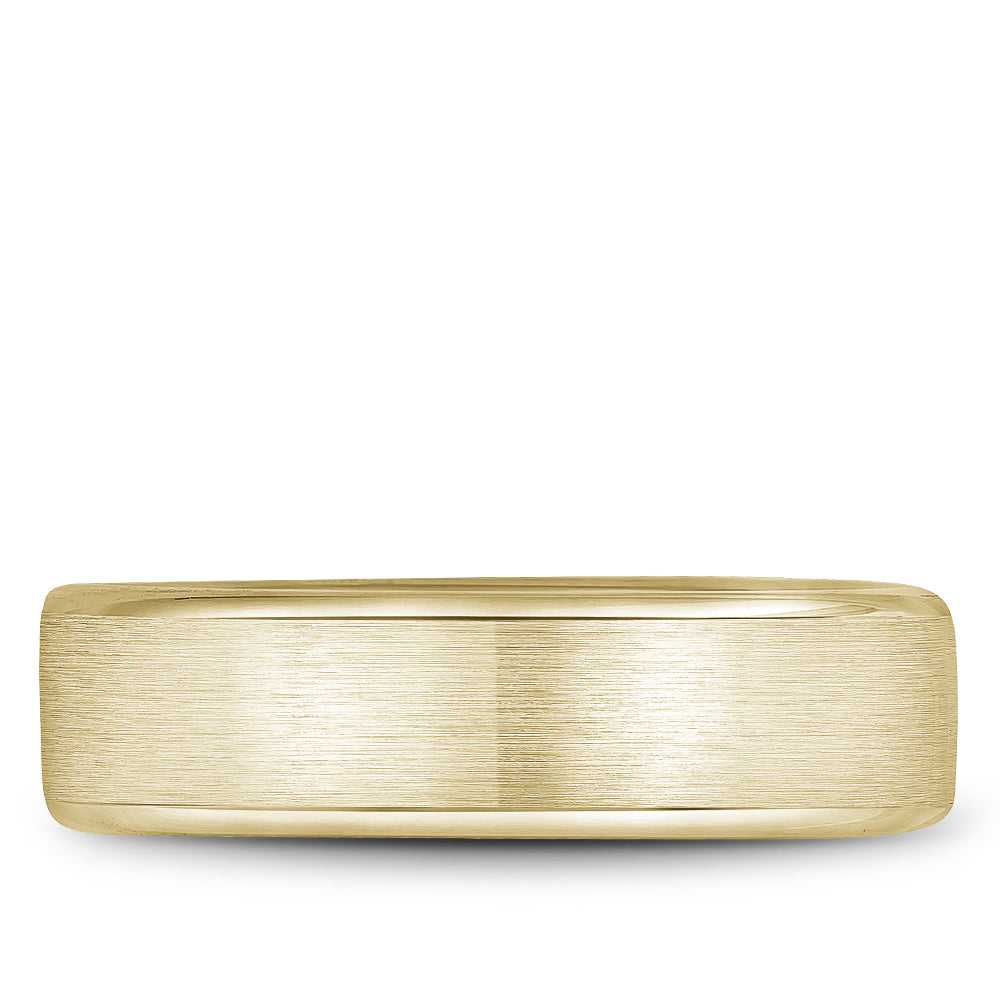 6.50mm Bleu Royale Wedding Band in Yellow Gold