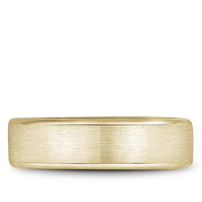 6.50mm Bleu Royale Wedding Band in Yellow Gold