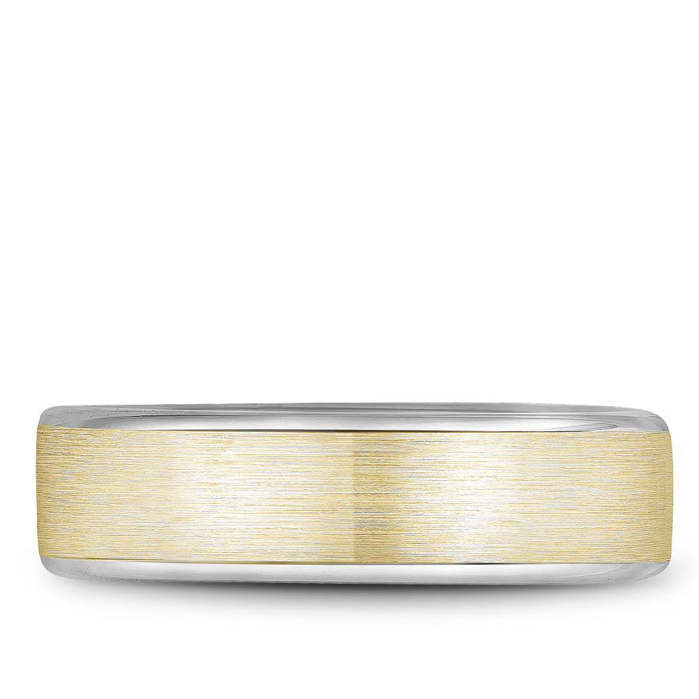 6.50mm Bleu Royale Wedding Band in Y&W Gold