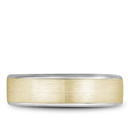 6.50mm Bleu Royale Wedding Band in Y&W Gold