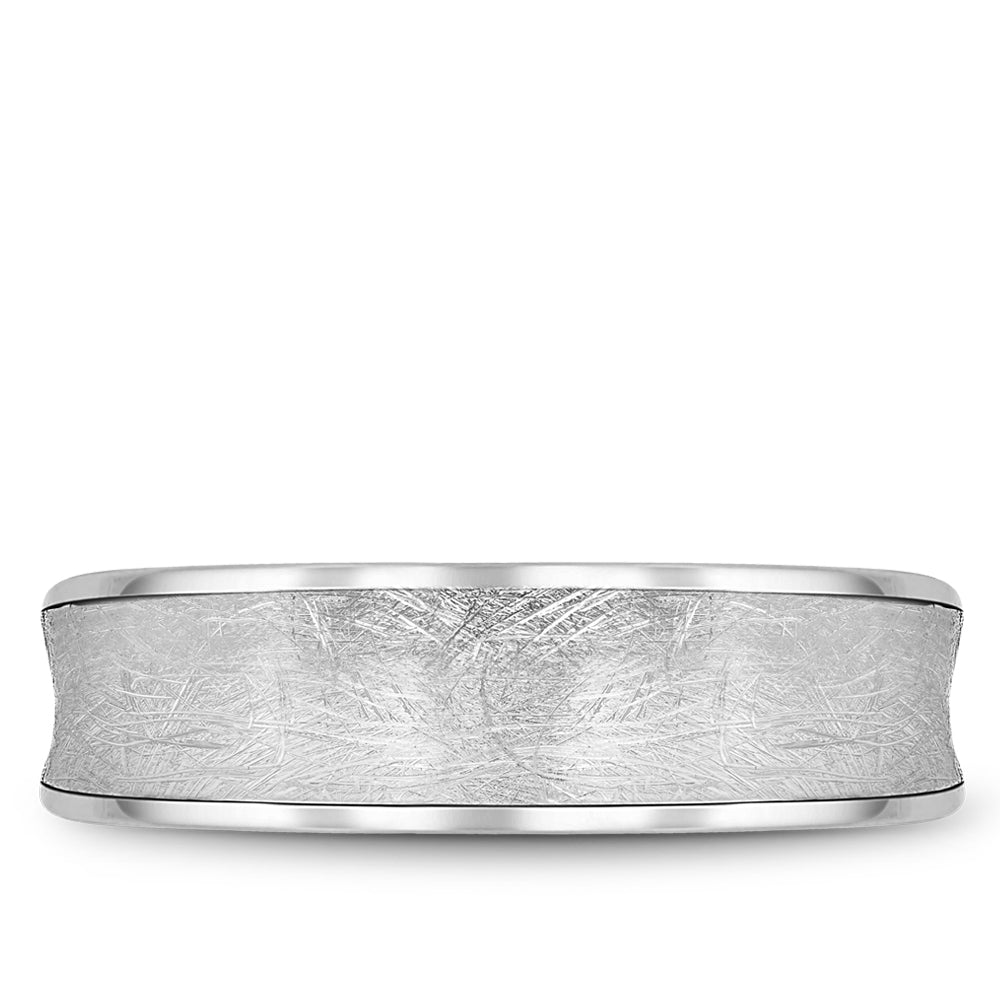 6.00mm Bleu Royale Wedding Band in White Gold