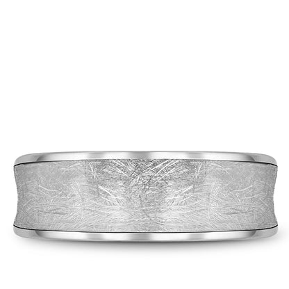 8.00mm Bleu Royale Wedding Band in White Gold