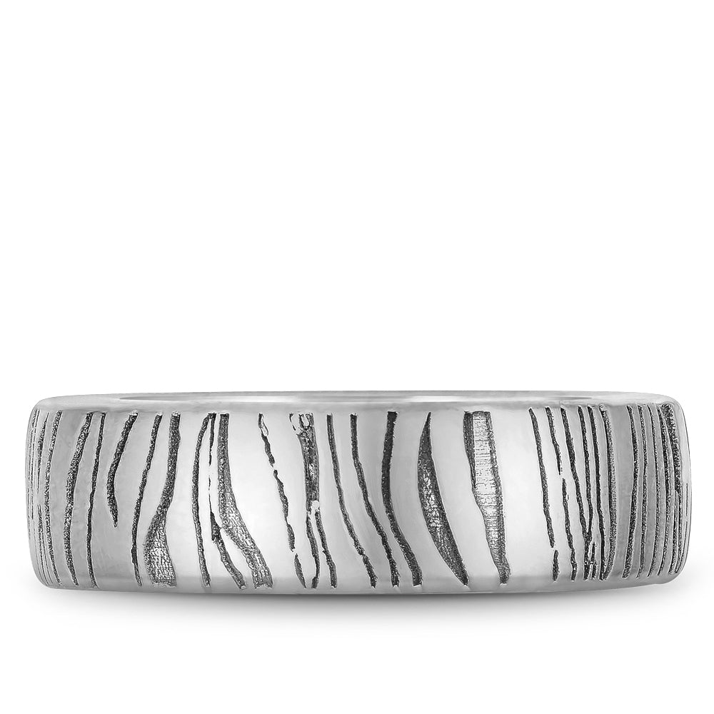 7.00mm Bleu Royale Wedding Band in White Gold