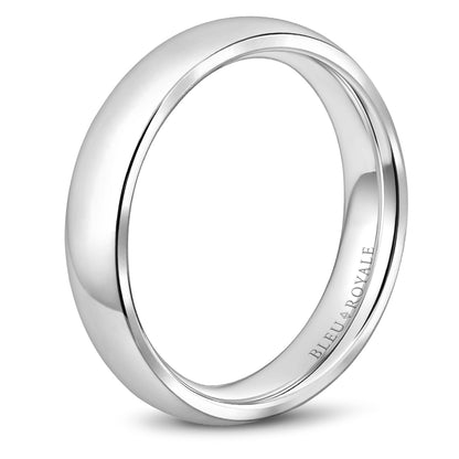 5.00mm Bleu Royale Wedding Band in White Gold