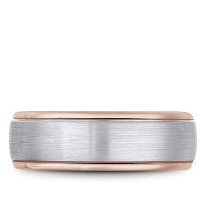 7.50mm Bleu Royale Wedding Band in W&R Gold