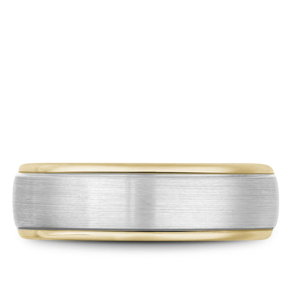6.50mm Bleu Royale Wedding Band in W&Y Gold
