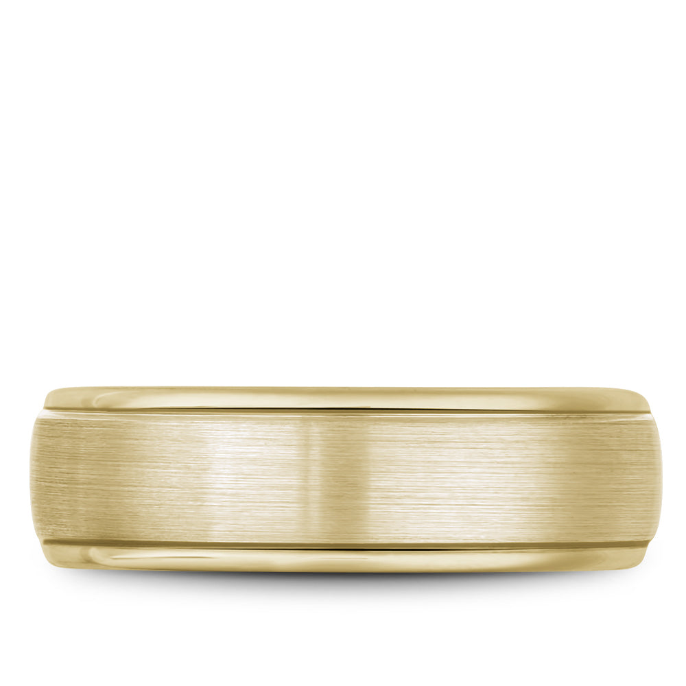 6.50mm Bleu Royale Wedding Band in Yellow Gold