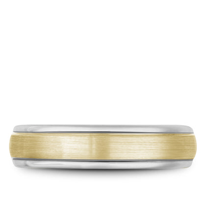 5.50mm Bleu Royale Wedding Band in Y&W Gold