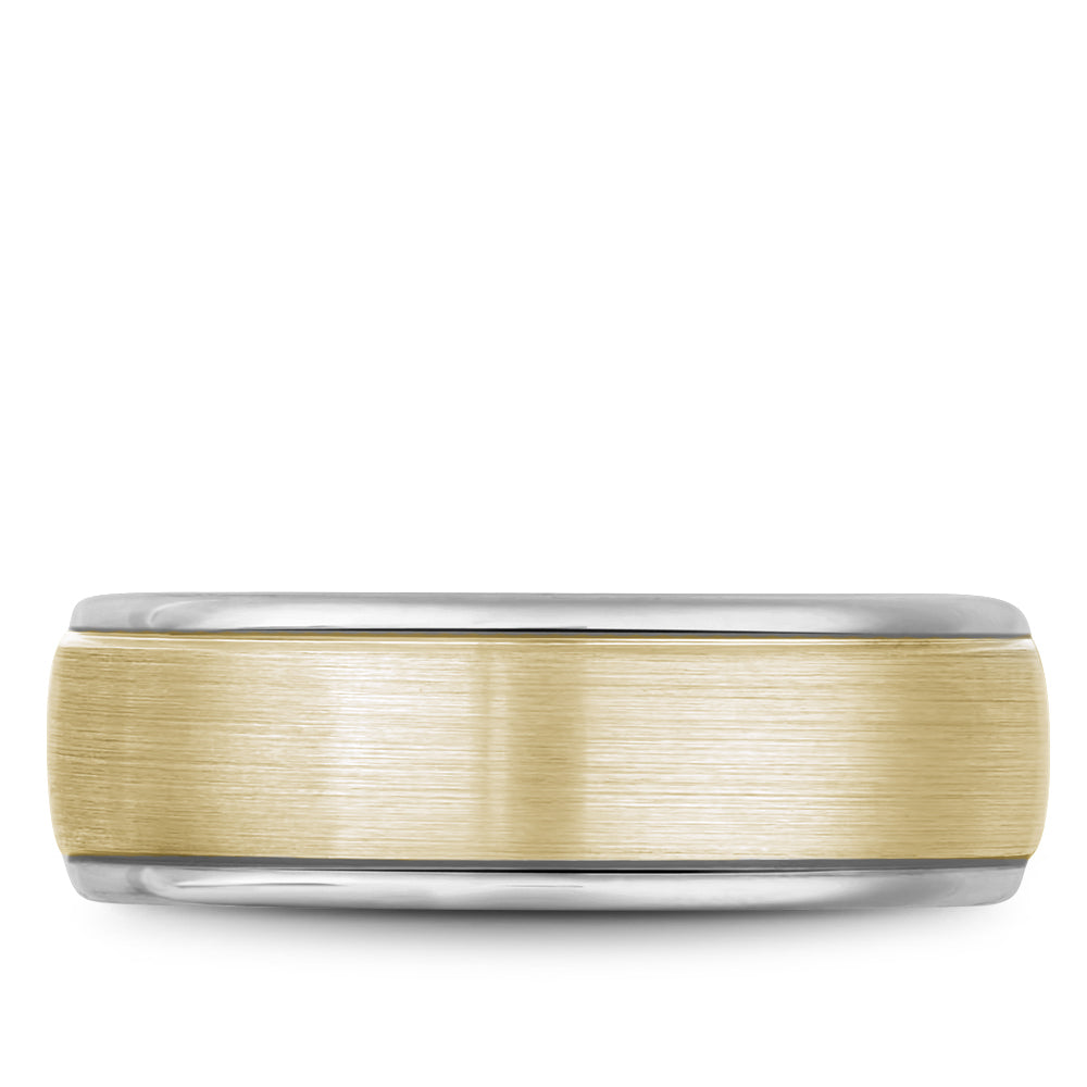 7.50mm Bleu Royale Wedding Band in Y&W Gold