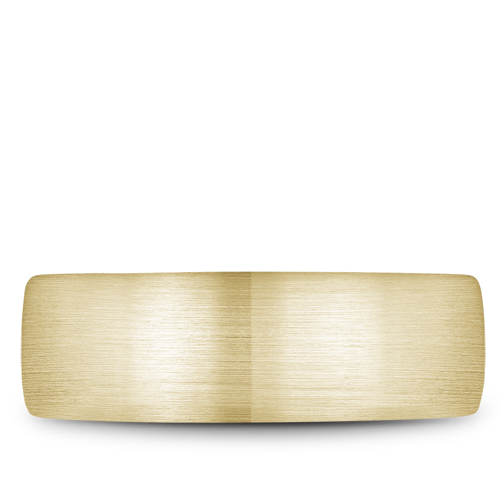 7.50mm Bleu Royale Wedding Band in Yellow Gold