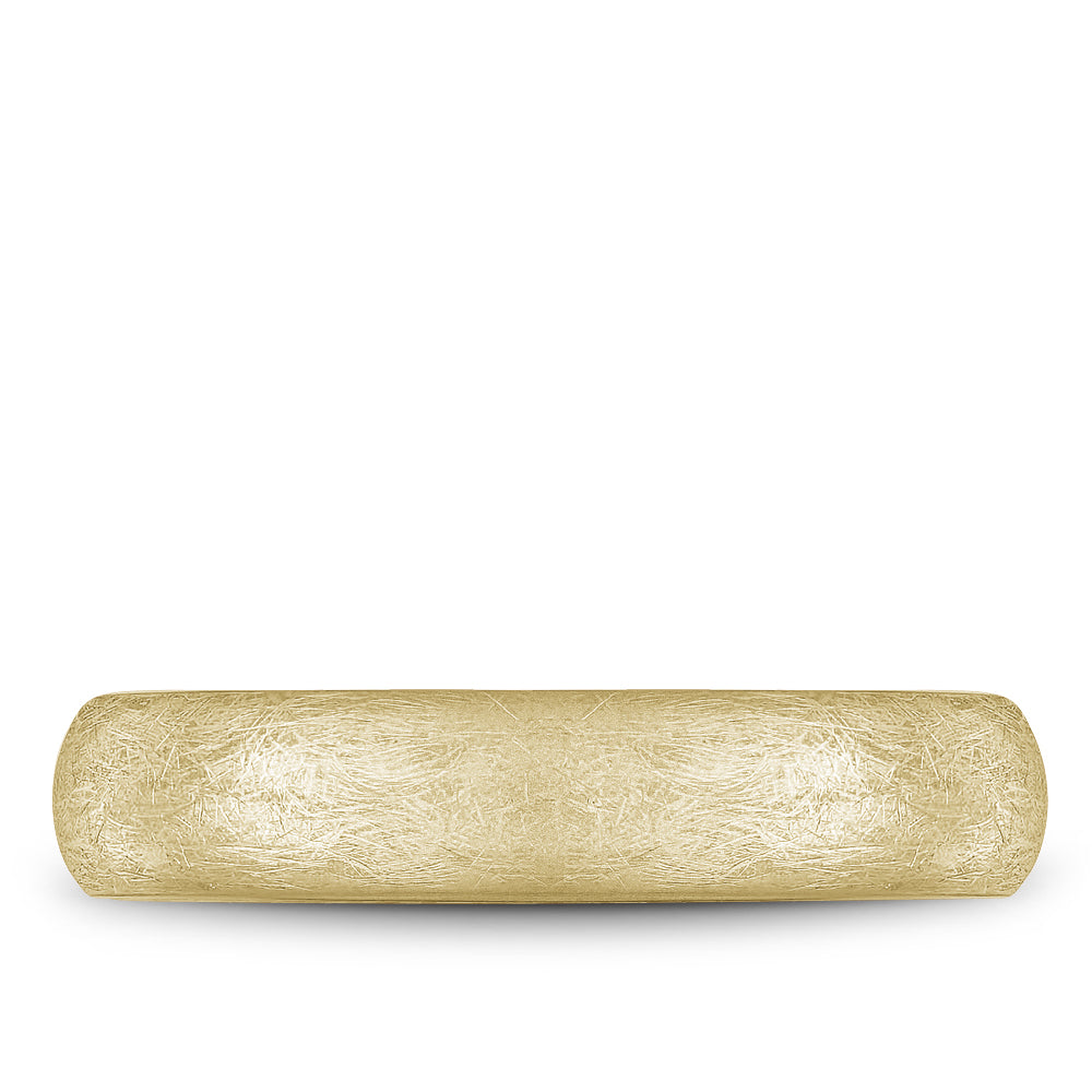 5.00mm Bleu Royale Wedding Band in Yellow Gold