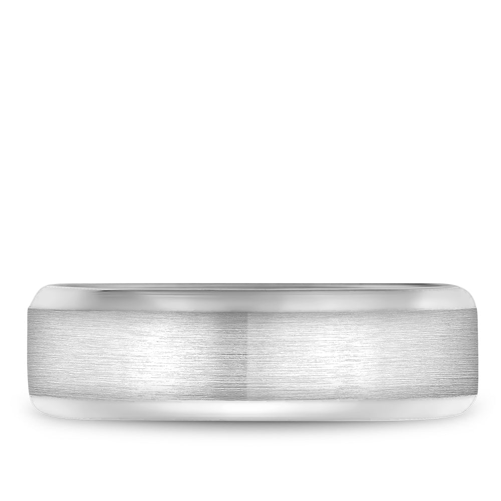 7.00mm Bleu Royale Wedding Band in White Gold