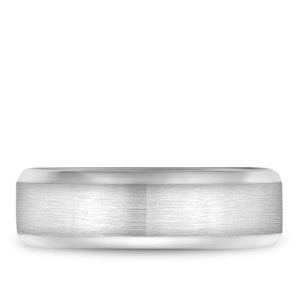 7.00mm Bleu Royale Wedding Band in White Gold