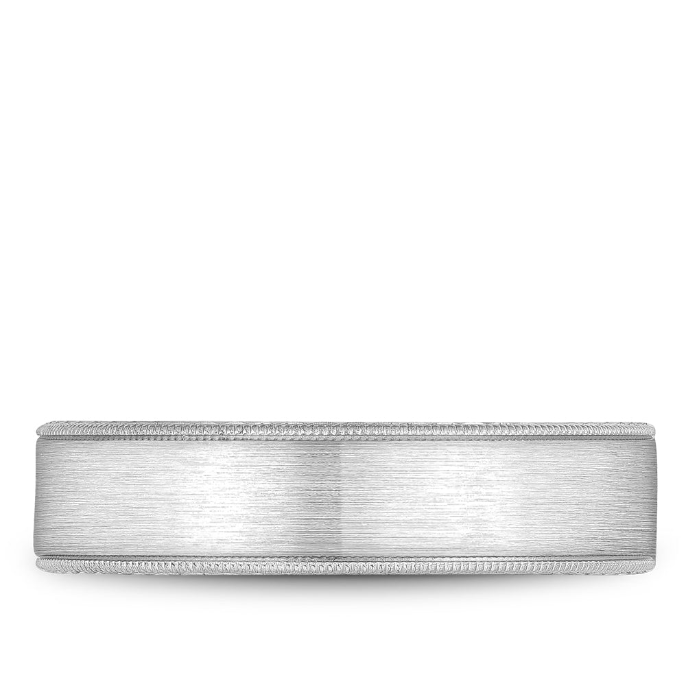 6.00mm Bleu Royale Wedding Band in White Gold