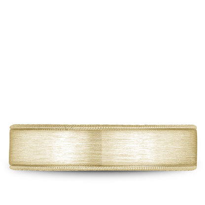 6.00mm Bleu Royale Wedding Band in Yellow Gold