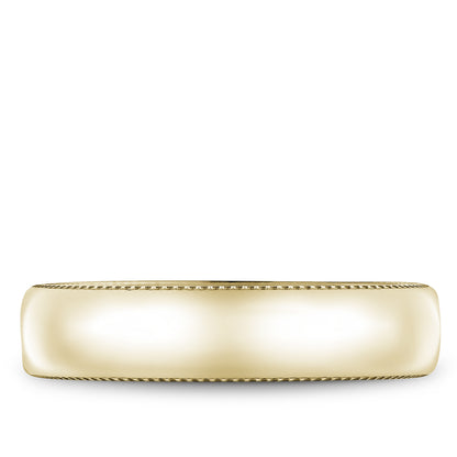 5.50mm Bleu Royale Wedding Band in Y&W Gold