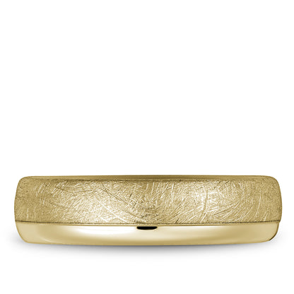 6.00mm Bleu Royale Wedding Band in Yellow Gold