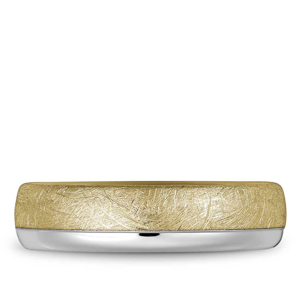 6.00mm Bleu Royale Wedding Band in Y&W Gold