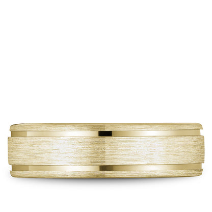 6.50mm Bleu Royale Wedding Band in Yellow Gold