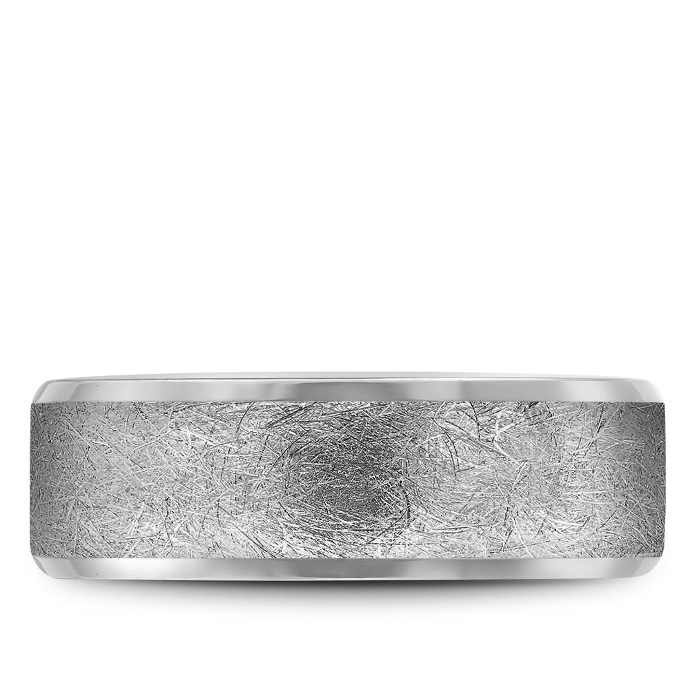 7.00mm Bleu Royale Wedding Band in White Gold