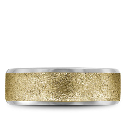 7.00mm Bleu Royale Wedding Band in Y&W Gold