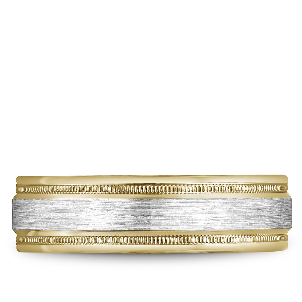 6.50mm Bleu Royale Wedding Band in W&Y Gold