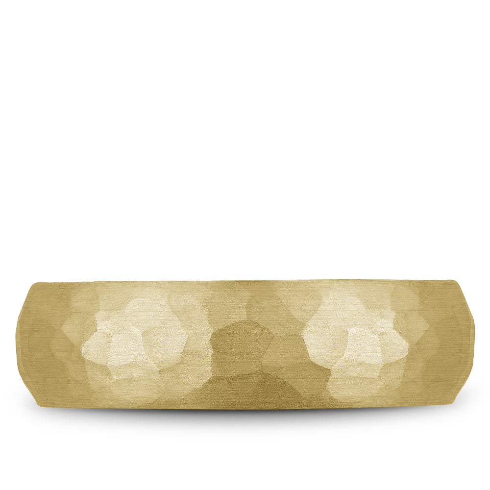 6.50mm Bleu Royale Wedding Band in Y&W Gold