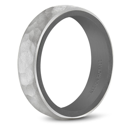5.00mm Bleu Royale Wedding Band in 14k/Tantalum