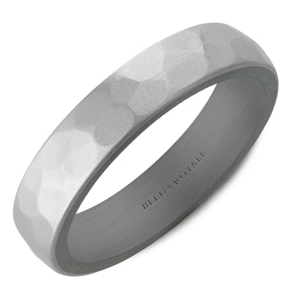 5.00mm Bleu Royale Wedding Band in 14k/Tantalum